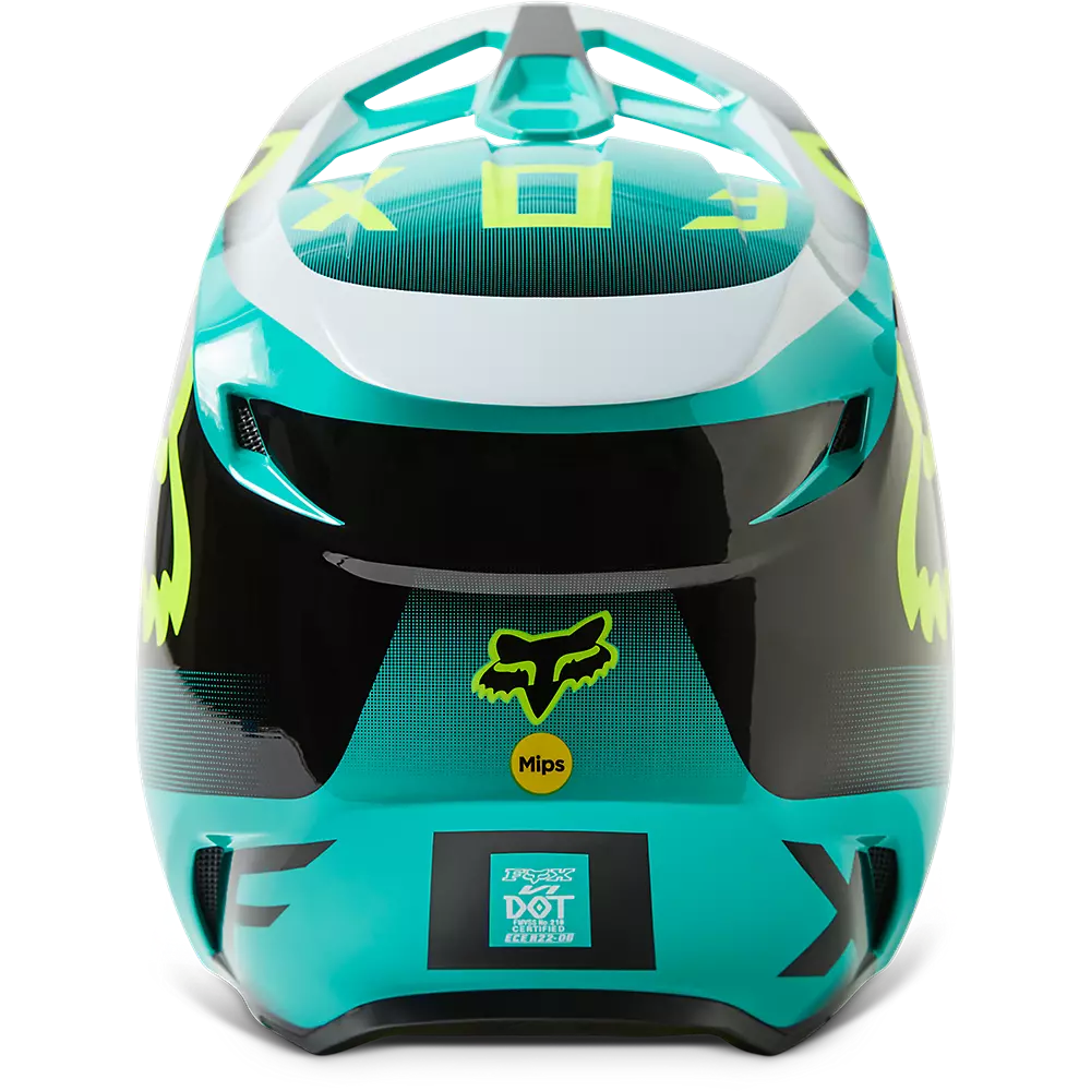 2023 FOX YOUTH V1 LEED HELMET TEAL