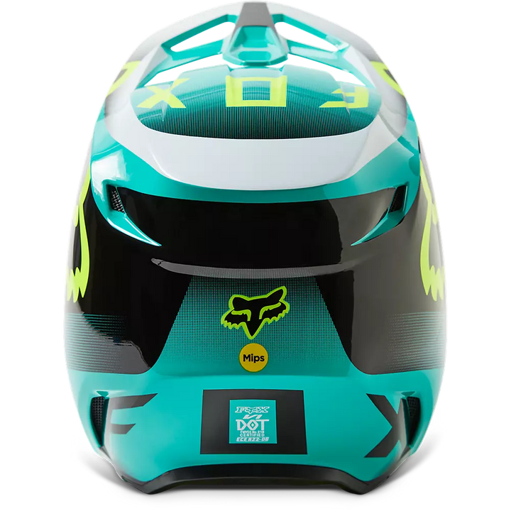 2023 FOX YOUTH V1 LEED HELMET TEAL