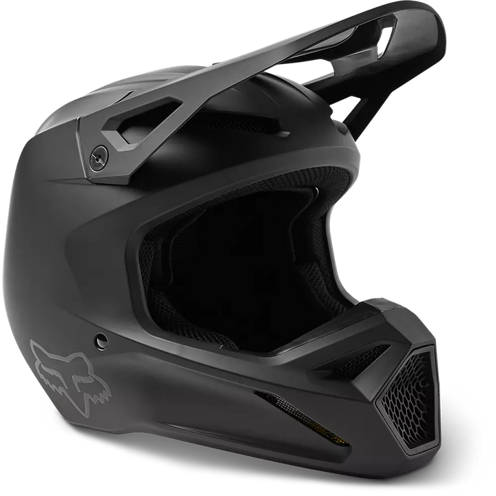 2023 FOX YOUTH V1 MATTE BLACK HELMET BLACK