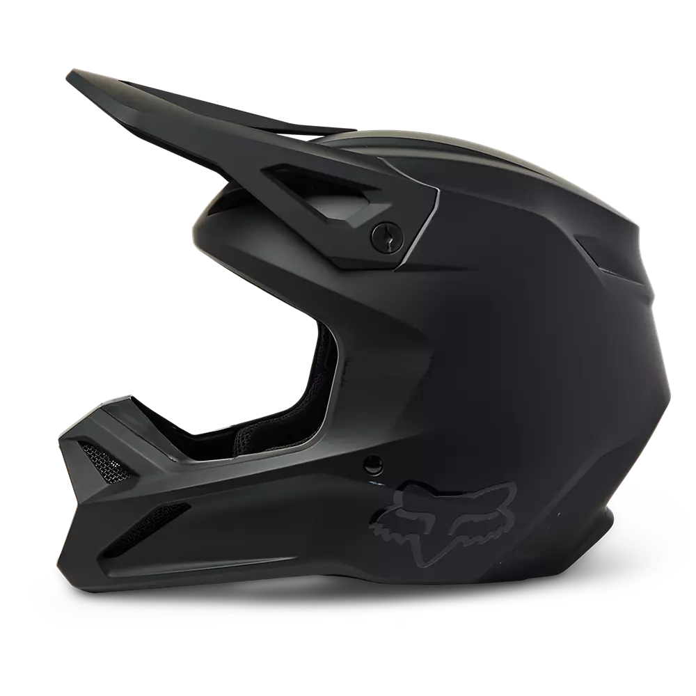 2023 FOX YOUTH V1 MATTE BLACK HELMET BLACK