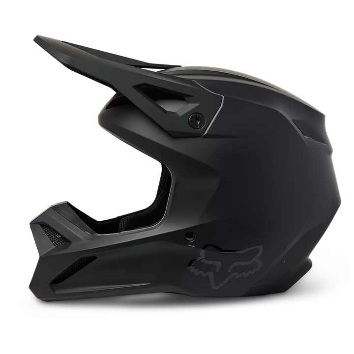 2023 FOX YOUTH V1 MATTE BLACK HELMET BLACK