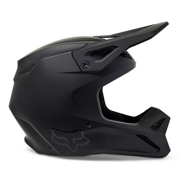 2023 FOX YOUTH V1 MATTE BLACK HELMET BLACK