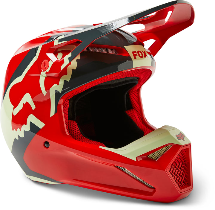 2023 Fox V1 XPOZR RED Motocross Helmet