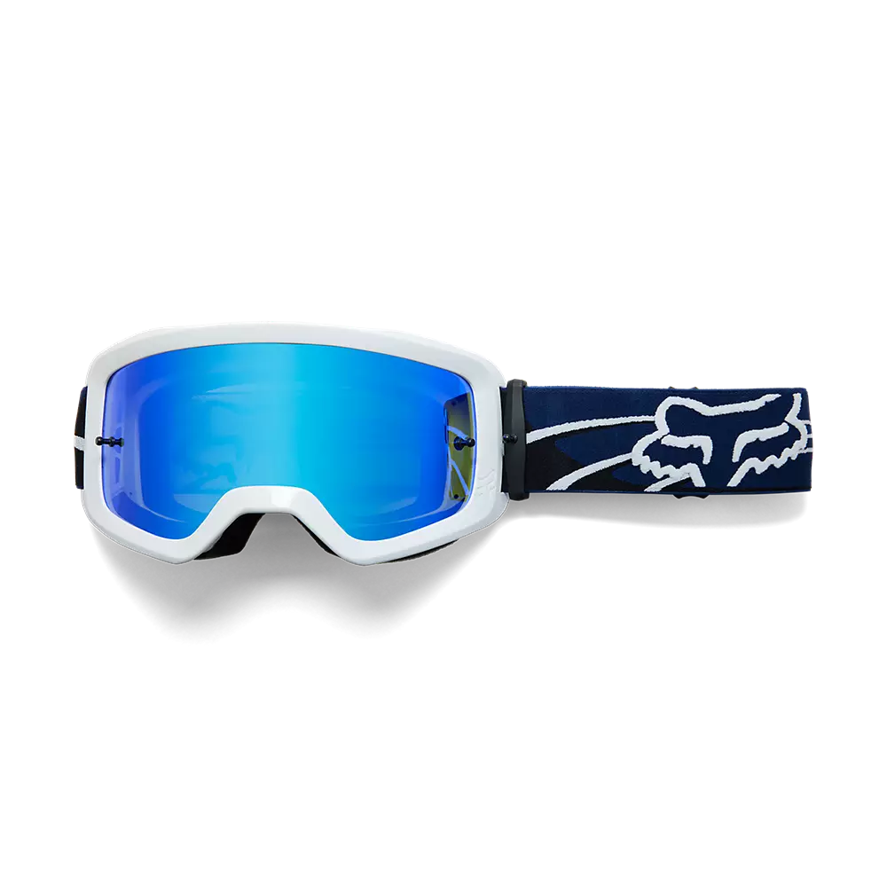 Special Edition GOAT Strafer Ricky Carmichael Fox Main Goggle Navy Blue - Mirror Lens