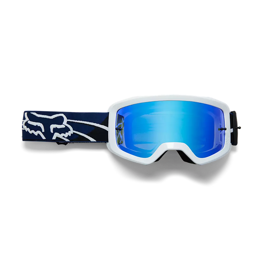 Special Edition GOAT Strafer Ricky Carmichael Fox Main Goggle Navy Blue - Mirror Lens