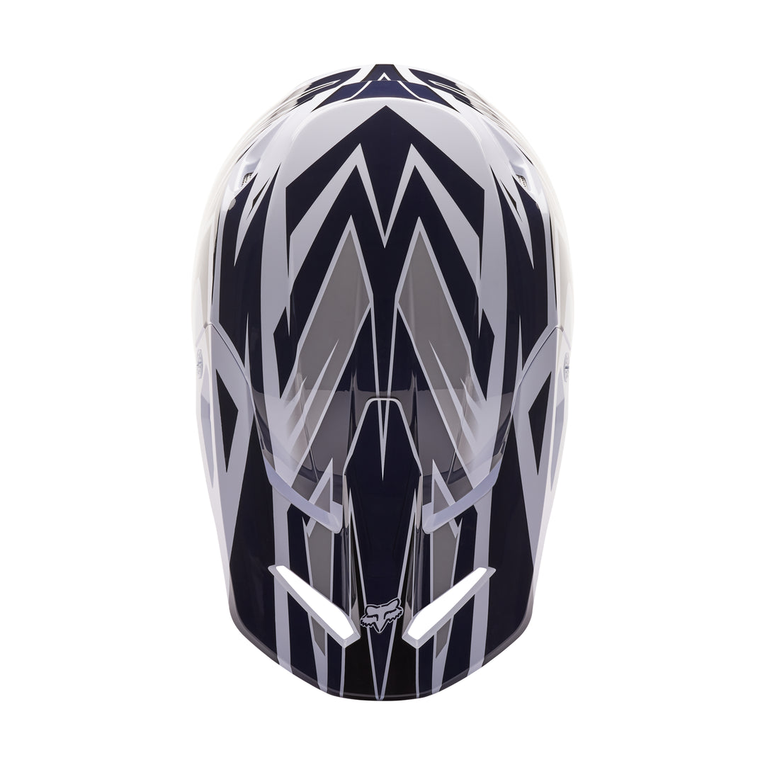 YOUTH FOX SPECIAL EDITION GOAT STRAFER RICKY CARMICHAEL V1 HELMET BLACK