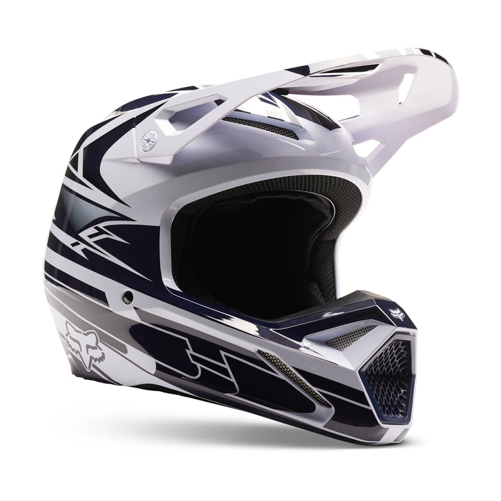 FOX SPECIAL EDITION STRAFER RICKY CARMICHAEL V1 HELMET BLUE