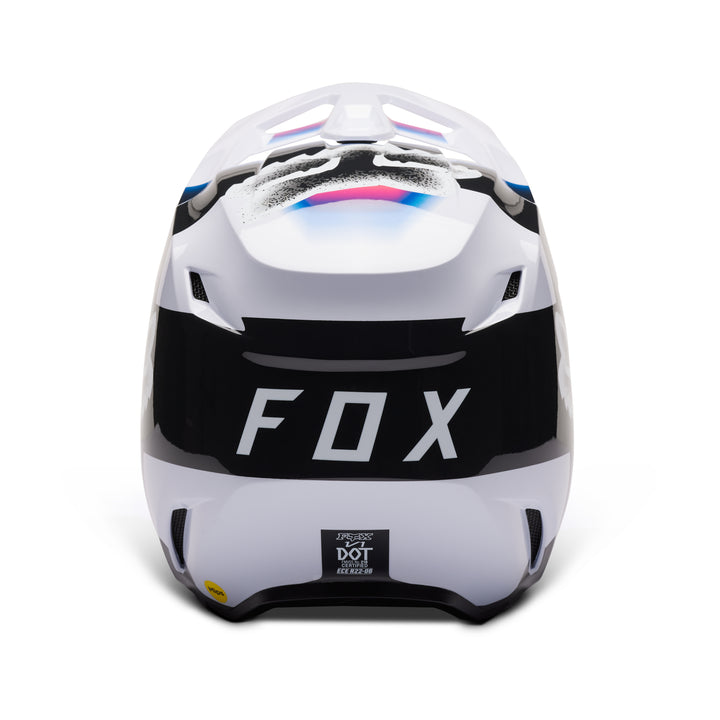 2023 Fox V1 HORYZN Black White Blue Pink Motocross Helmet