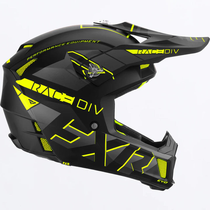 2023 FXR Clutch EVO Helmet Black Yellow