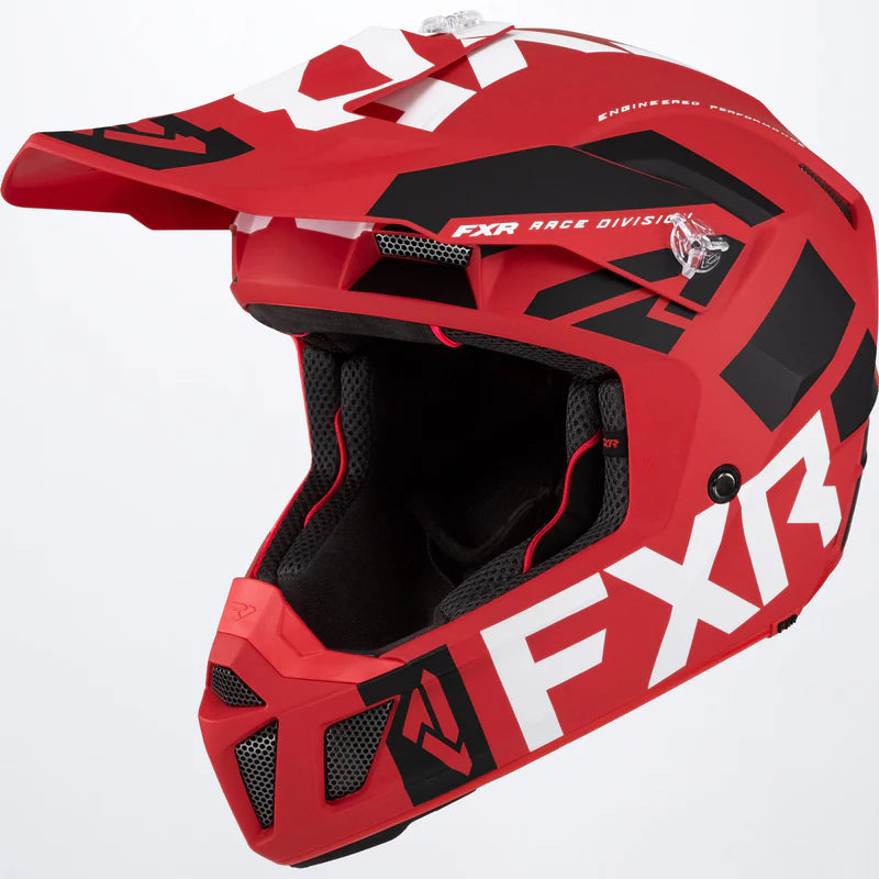 2022 FXR Clutch EVO LE Helmet Red White Black