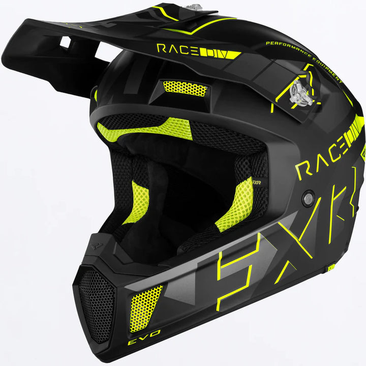 2023 FXR Clutch EVO Helmet Black Yellow