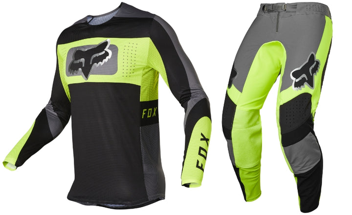 2022 Fox Flexair MIRER Black Flo Yellow MX Kit Combo