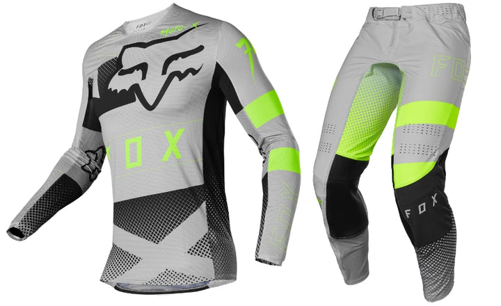 2022 Fox Flexair RIET Grey Flo Yellow MX Kit Combo