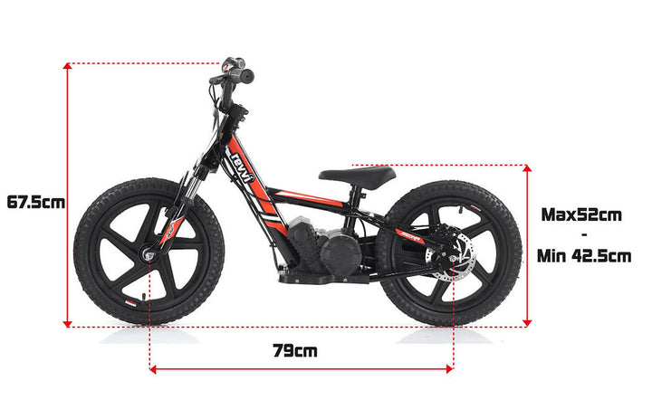 Revvi 16" PLUS Blue Kids Electric Balance Bike