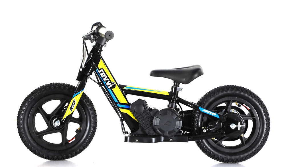 Revvi 12" Yellow Kids Electric Balance Bike