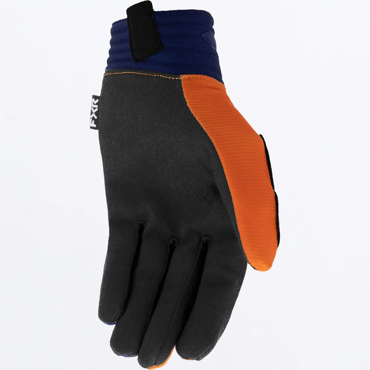 FXR PRIME MX GLOVE ORANGE NAVY BLUE