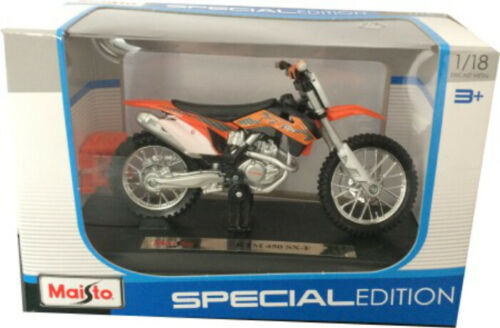 KTM SXF 450 1:18 SCALE DIECAST MX MODEL BIKE