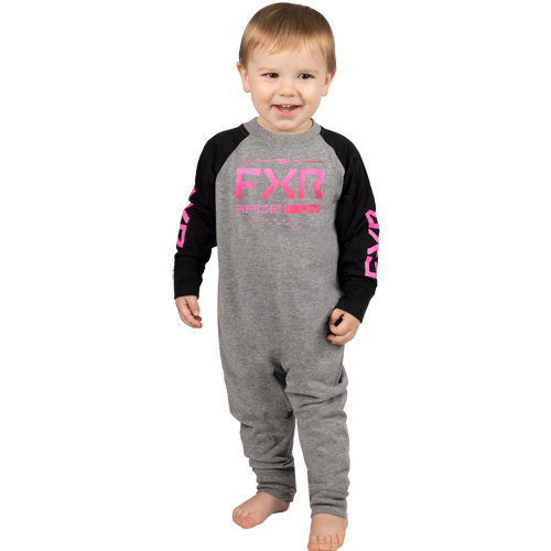 FXR Infant Baby Onesie Grey Pink