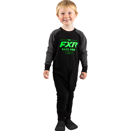 FXR Infant Baby Onesie Black Green